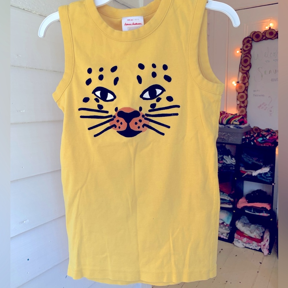Hanna Andersson Tiger Face Tank Top size 12